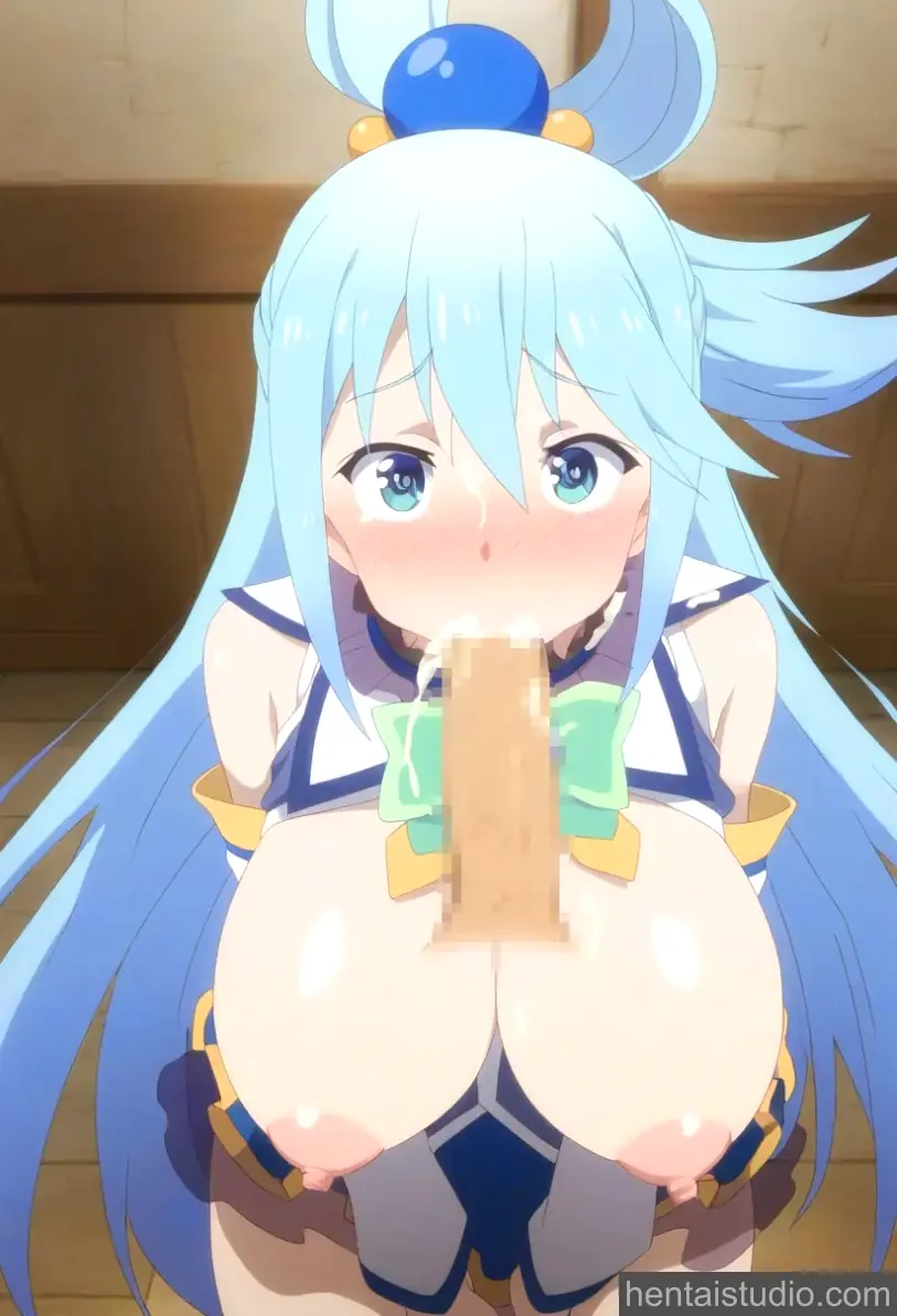 Aqua from Konosuba God's Blessing On This Wonderful World hentai art 32 of 54