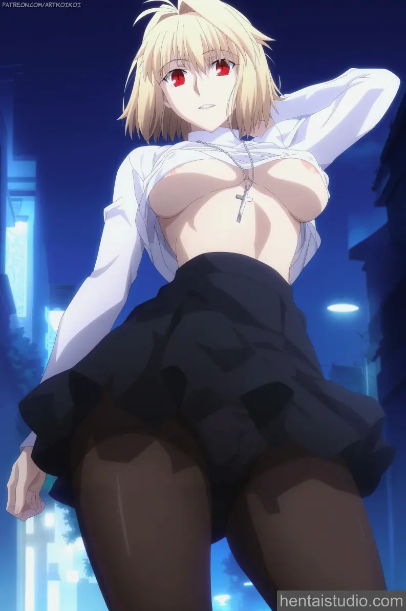 Arcueid Brunestud from Lunar Legend Tsukihime hentai art 11 of 13