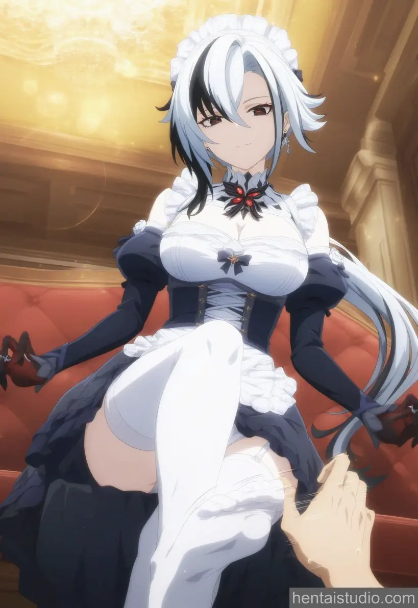 Arlecchino from Genshin Impact hentai art 13 of 99