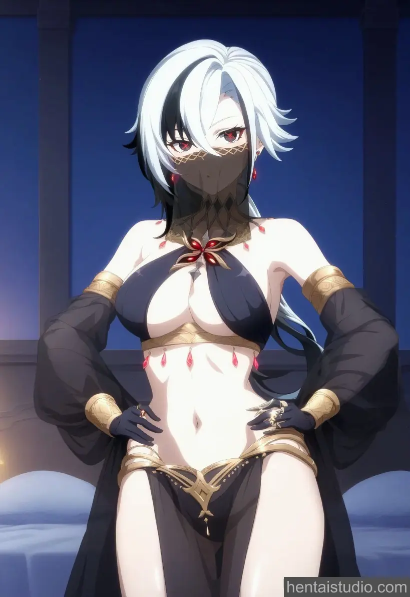 Arlecchino from Genshin Impact hentai art 2 of 99