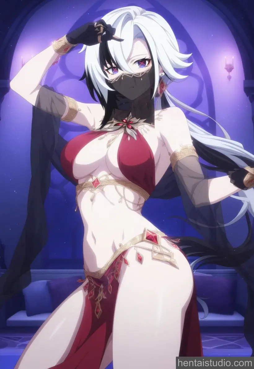 Arlecchino from Genshin Impact hentai art 4 of 99