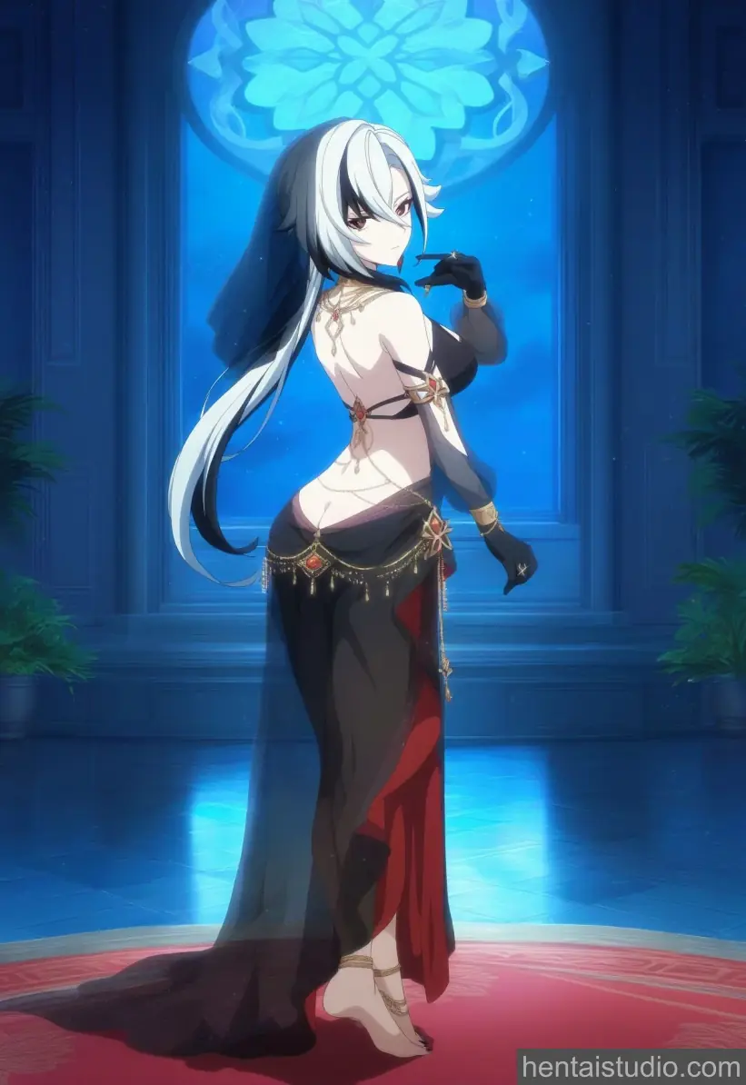 Arlecchino from Genshin Impact hentai art 5 of 99