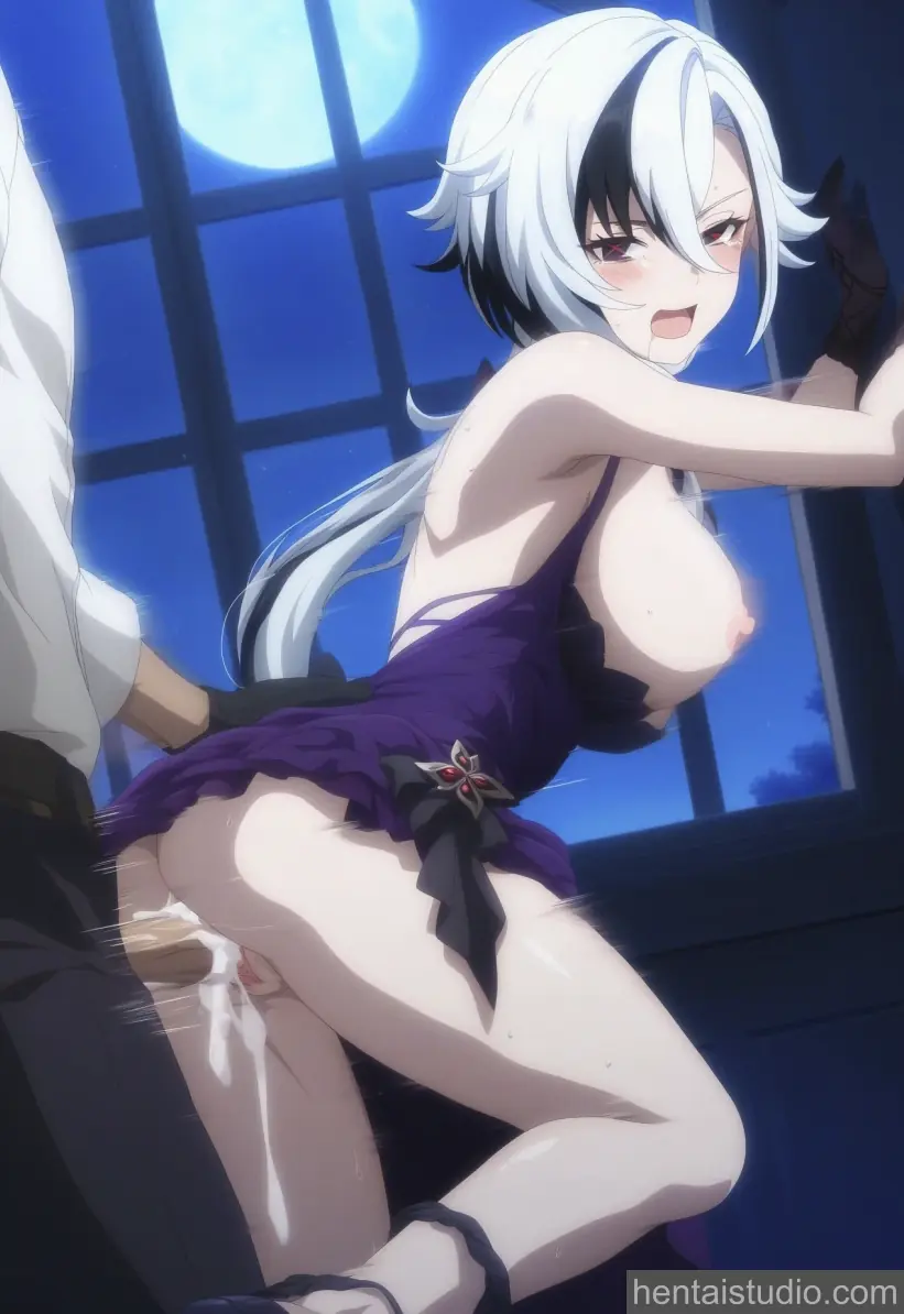 Arlecchino from Genshin Impact hentai art 76 of 99