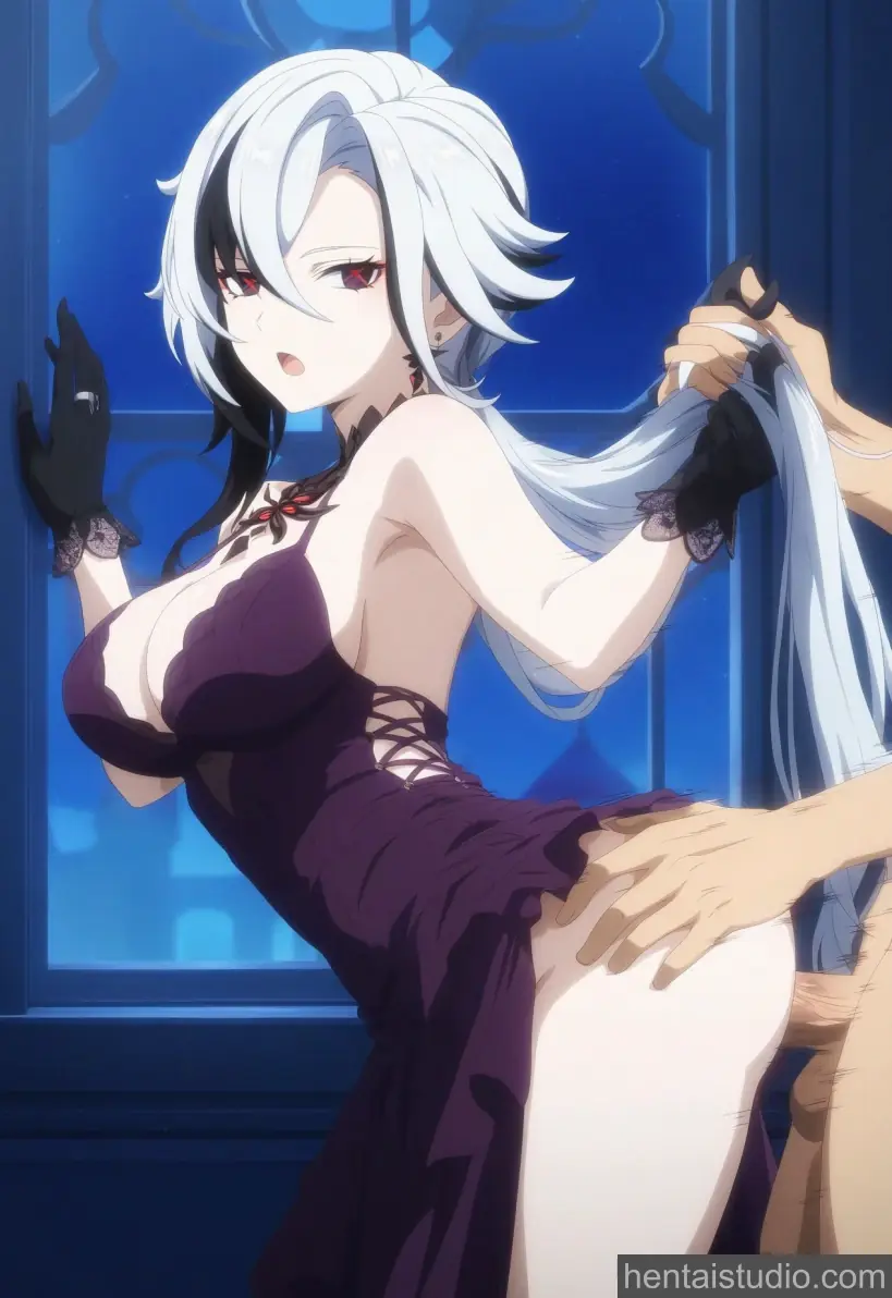 Arlecchino from Genshin Impact hentai art 87 of 99