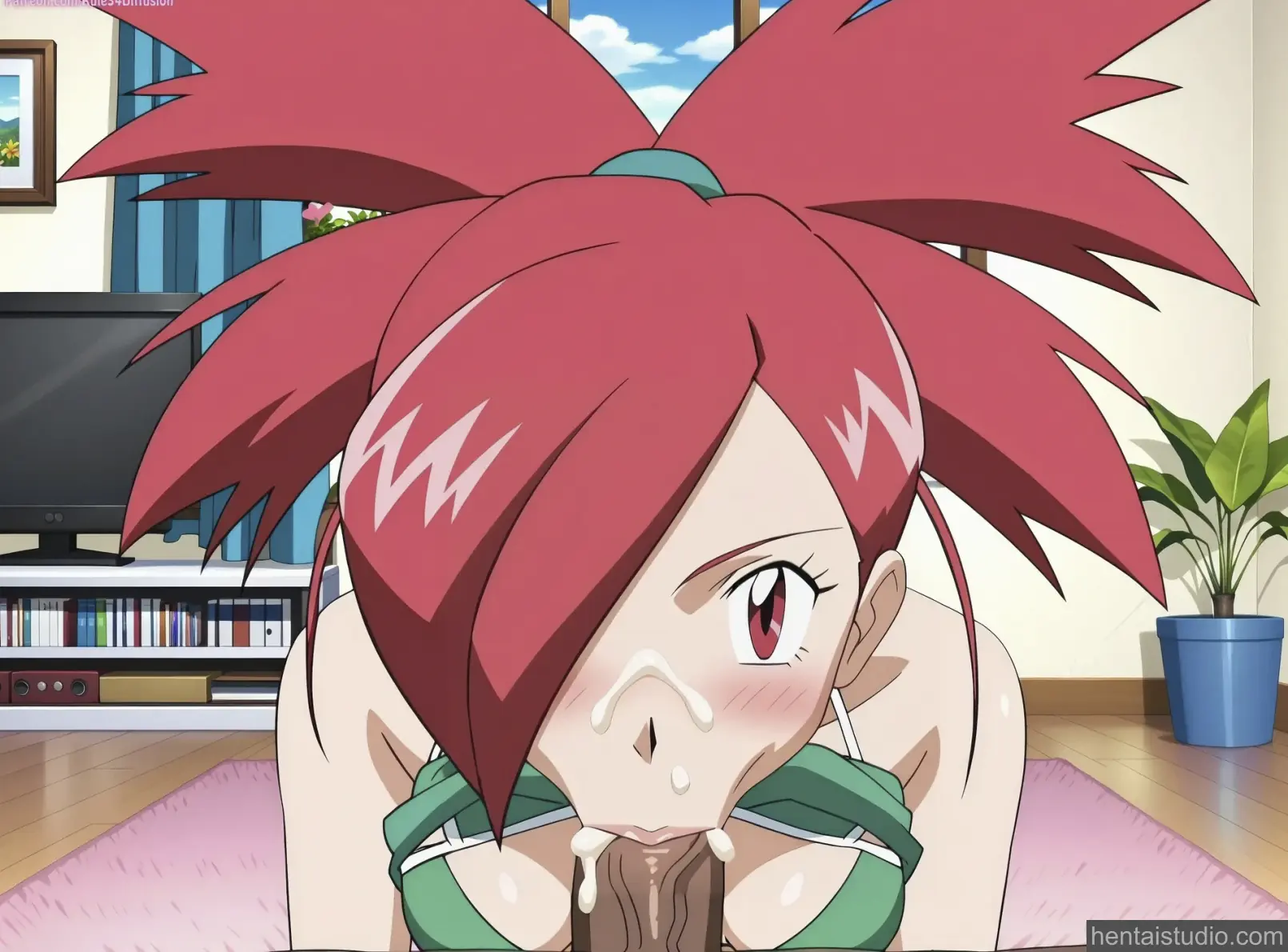 Asuna from Pokemon hentai art 49 of 72
