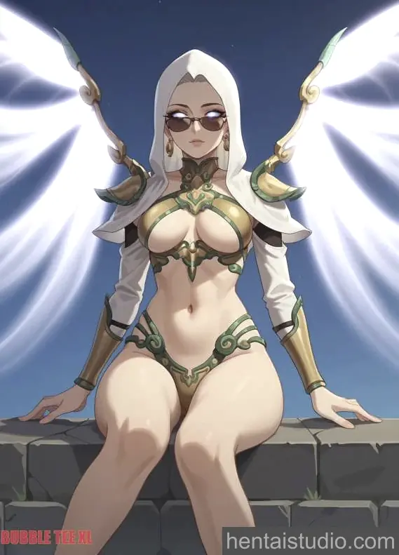 Auriel from Diablo hentai art 9 of 24