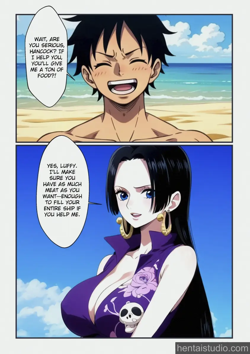 Boa Hancock Luffy from One Piece hentai art 2 of 25