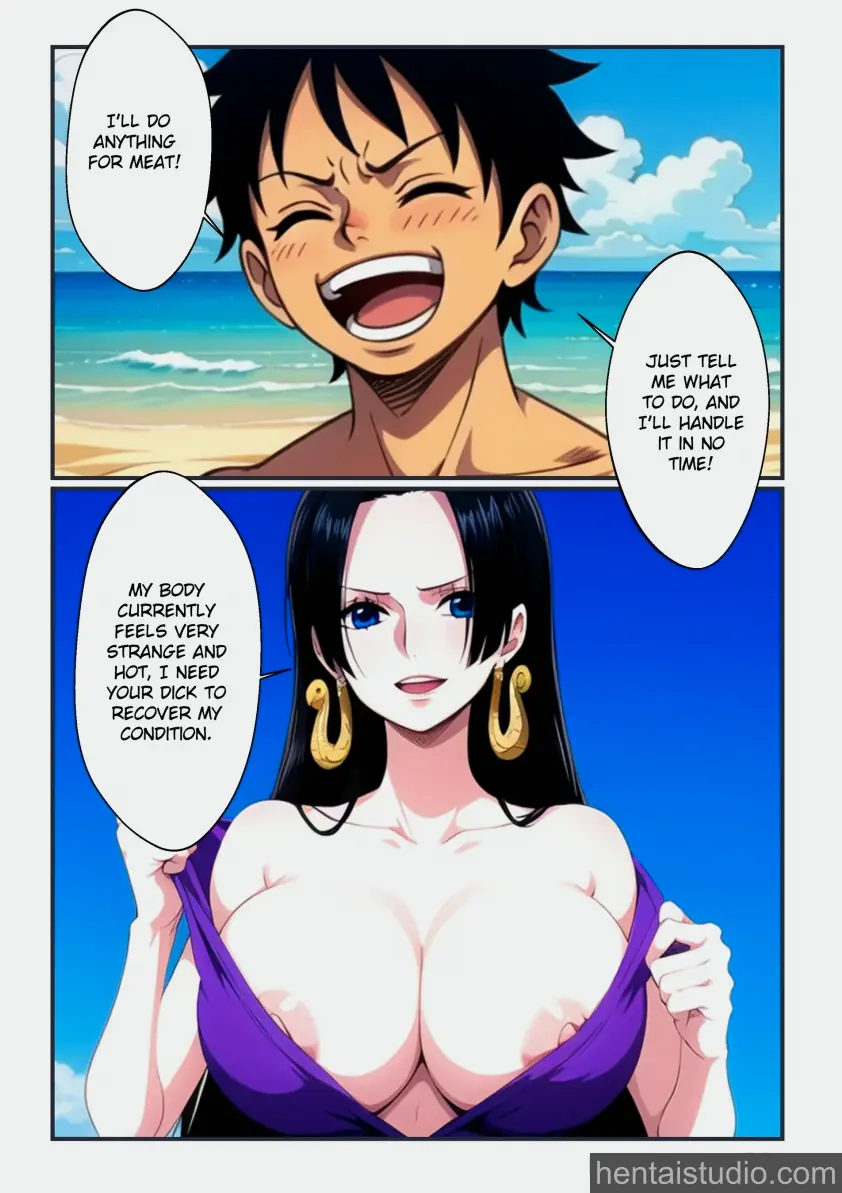 Boa Hancock Luffy from One Piece hentai art 4 of 25