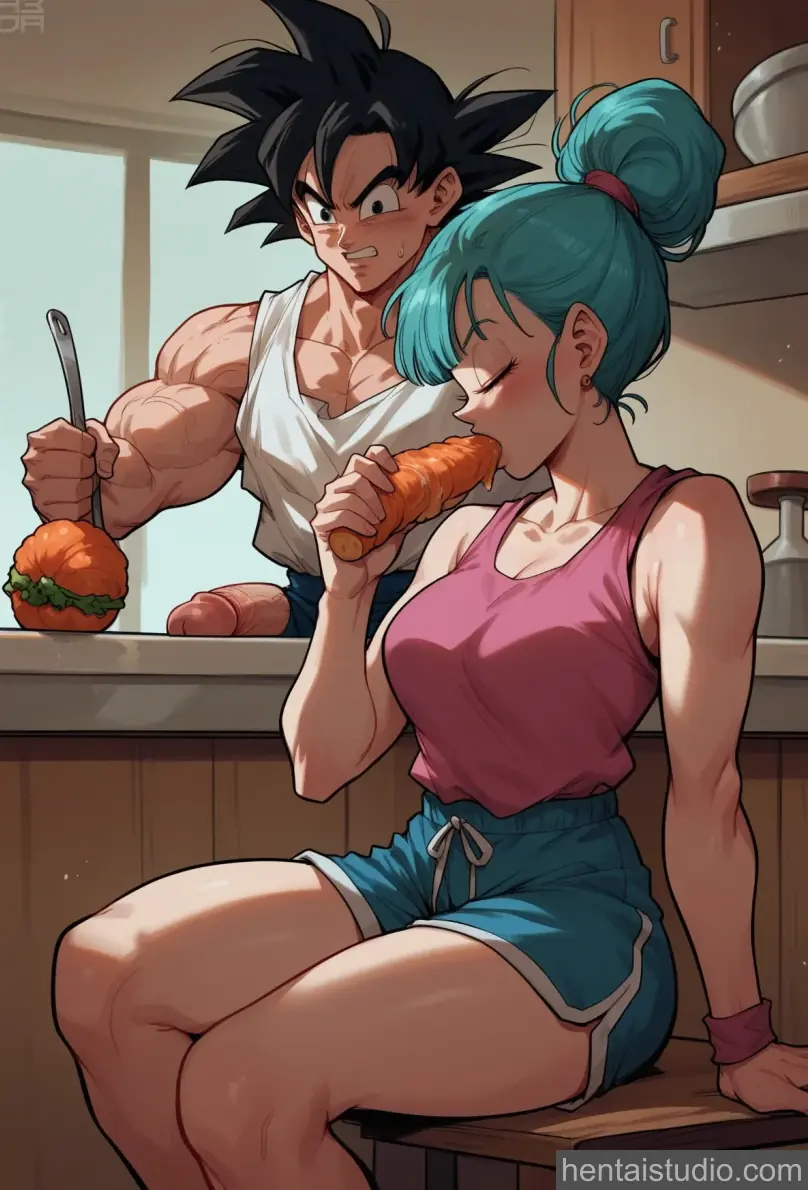 Bulma Goku from Dragon Ball Z hentai art 56 of 67