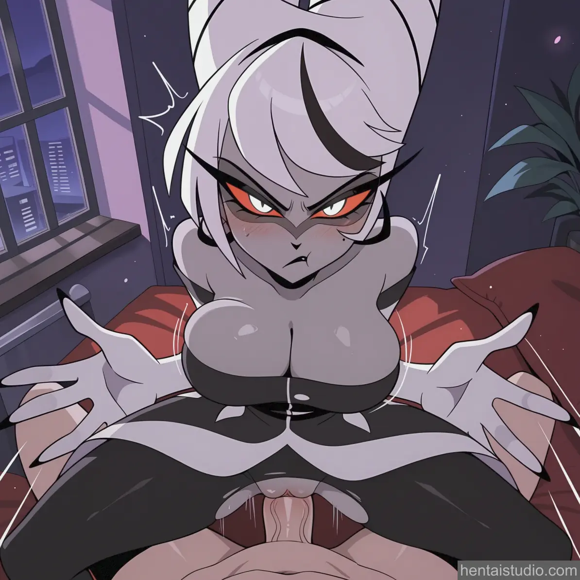 Carmilla Carmine from Hazbin Hotel hentai art 2 of 16