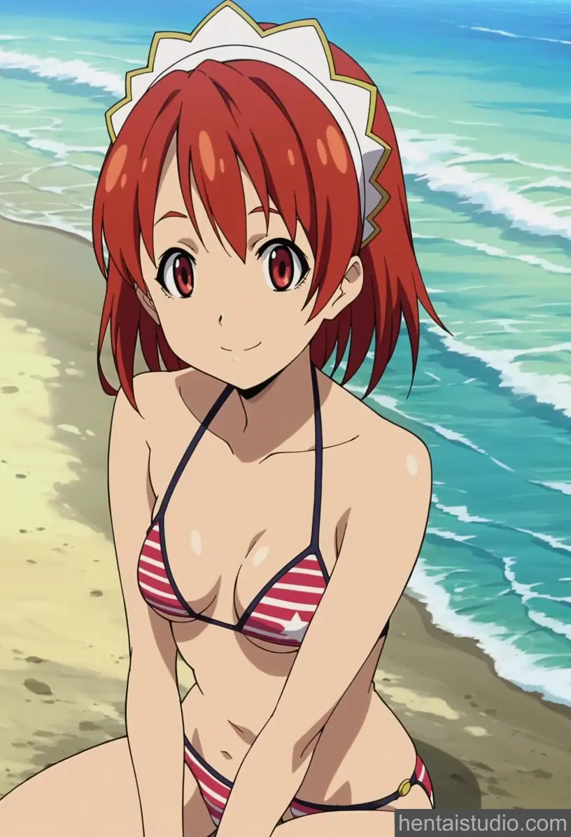 Cecily Cambell | The Sacred Blacksmith – hentai anime character, Cecily Cambell, The Sacred Blacksmith, Seiken No Blacksmith, Red Hair, Bikini, Maid, Panties, Cute, Cumshot