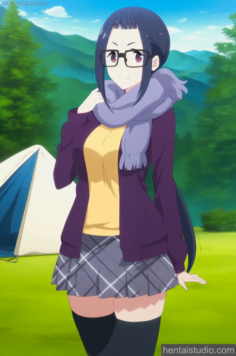 Chiaki Oogaki from Yuru Camp hentai art 4 of 12