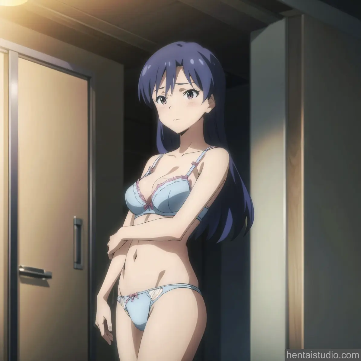 Chihaya Kisaragi from The Idolmaster hentai art 1 of 39