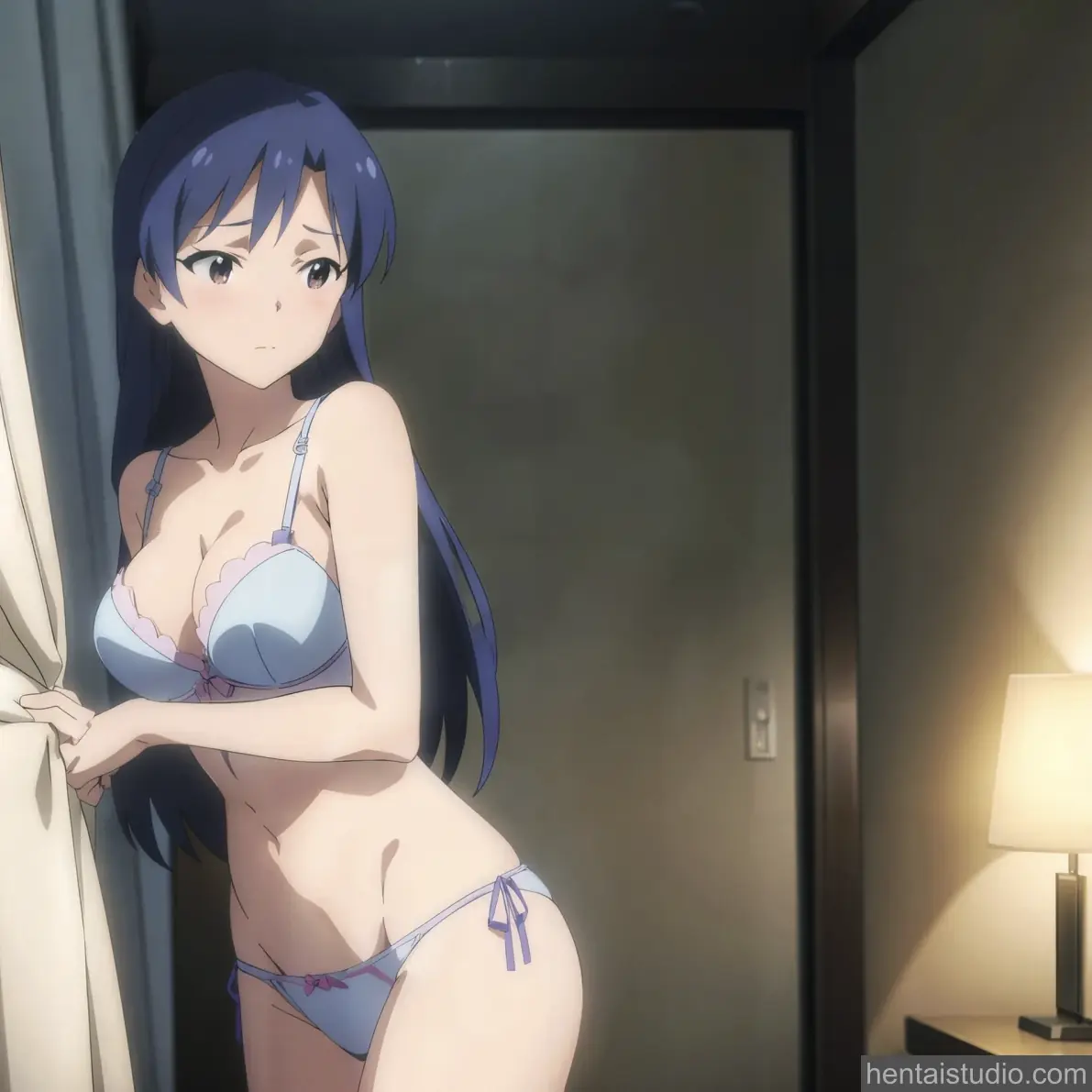 Chihaya Kisaragi from The Idolmaster hentai art 3 of 39