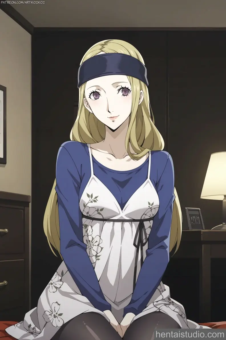 Chihaya Mifune from Persona 5 hentai art 22 of 32