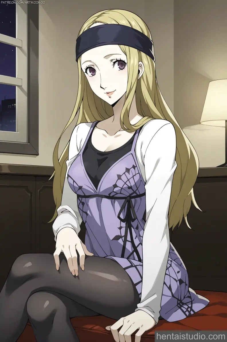 Chihaya Mifune from Persona 5 hentai art 23 of 32