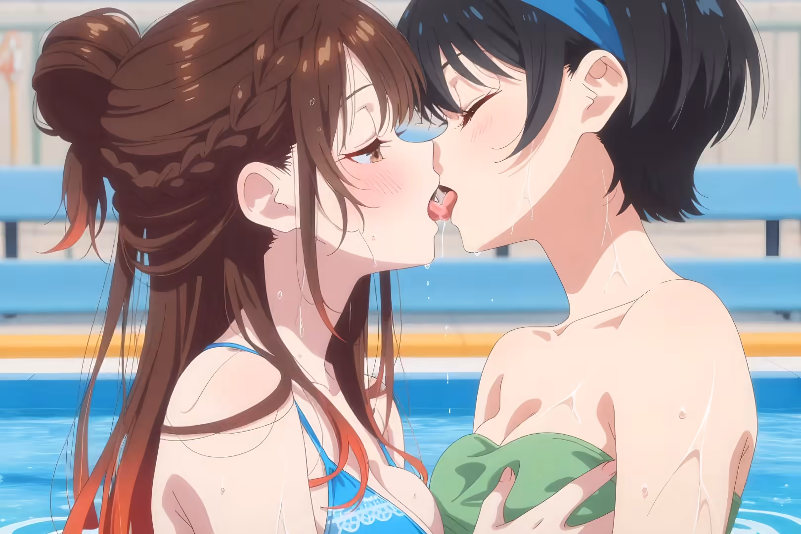 Chizuru Mizuhara (Chizuru Ichinose) x Ruka Sarashina - Rent-a-Girlfriend (Kanojo Okarishimasu) - Hentai Gallery 1 - 30 Images — image 2 of 30