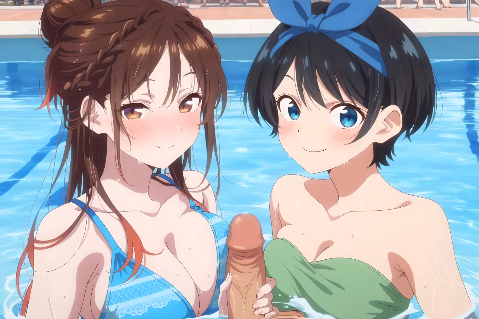 Chizuru Mizuhara (Chizuru Ichinose) x Ruka Sarashina - Rent-a-Girlfriend (Kanojo Okarishimasu) - Hentai Gallery 1 - 30 Images — image 3 of 30
