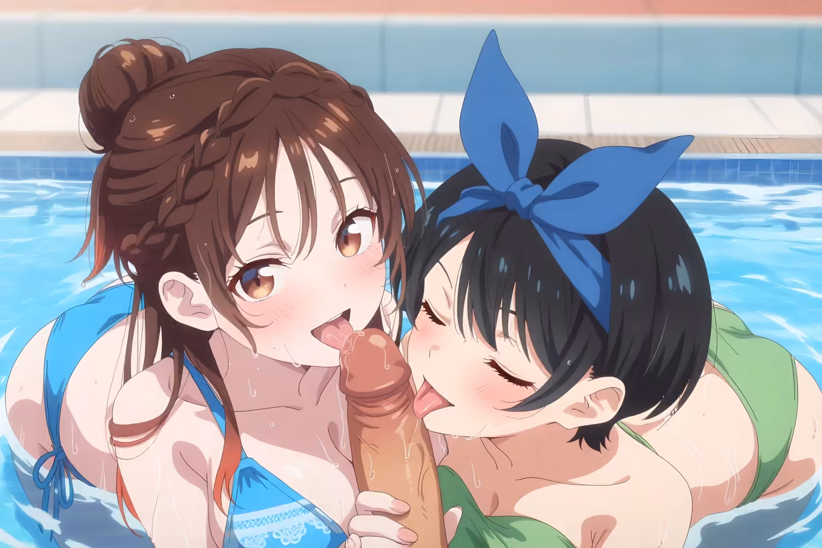 Chizuru Mizuhara (Chizuru Ichinose) x Ruka Sarashina - Rent-a-Girlfriend (Kanojo Okarishimasu) - Hentai Gallery 1 - 30 Images — image 9 of 30