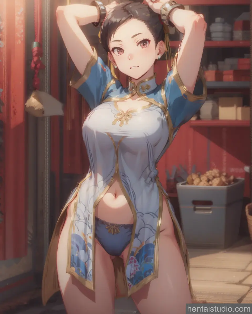Chun Li from Street Fighter hentai art 5 of 26