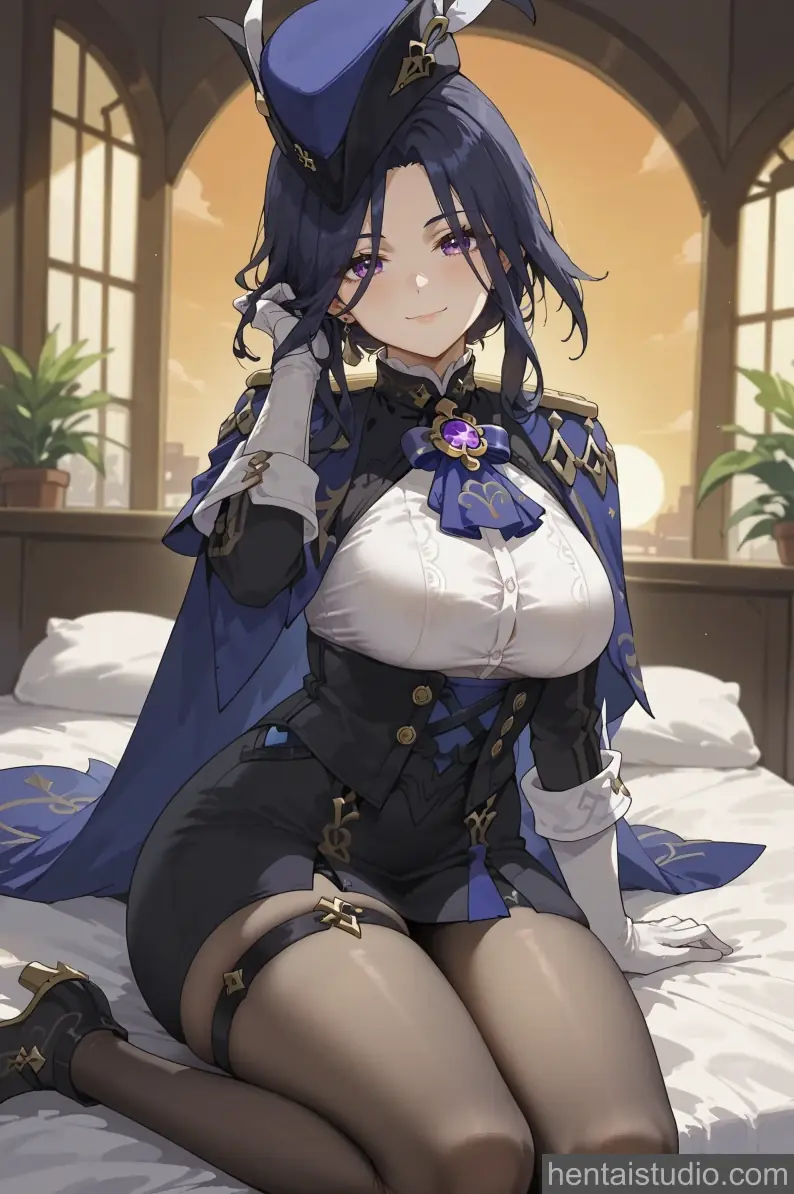 Clorinde from Genshin Impact hentai art 12 of 30