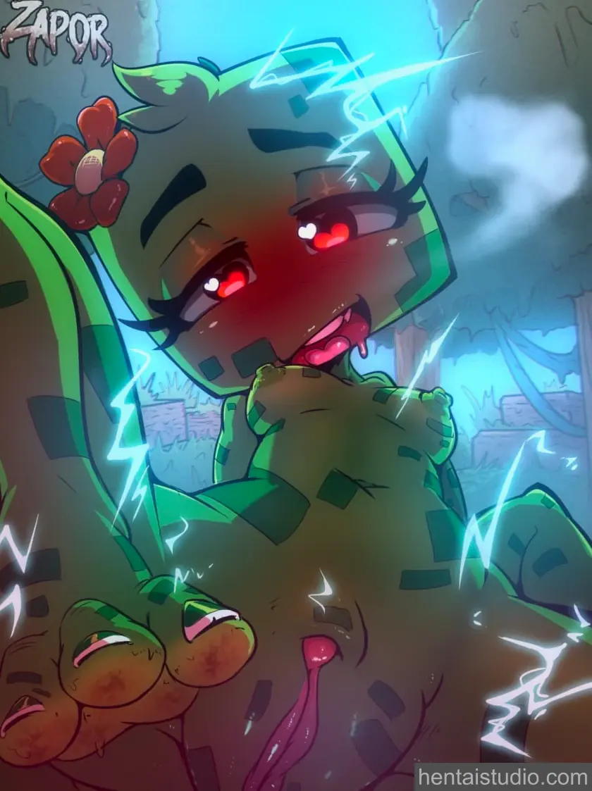 Creeper from Minecraft hentai art 1 of 1