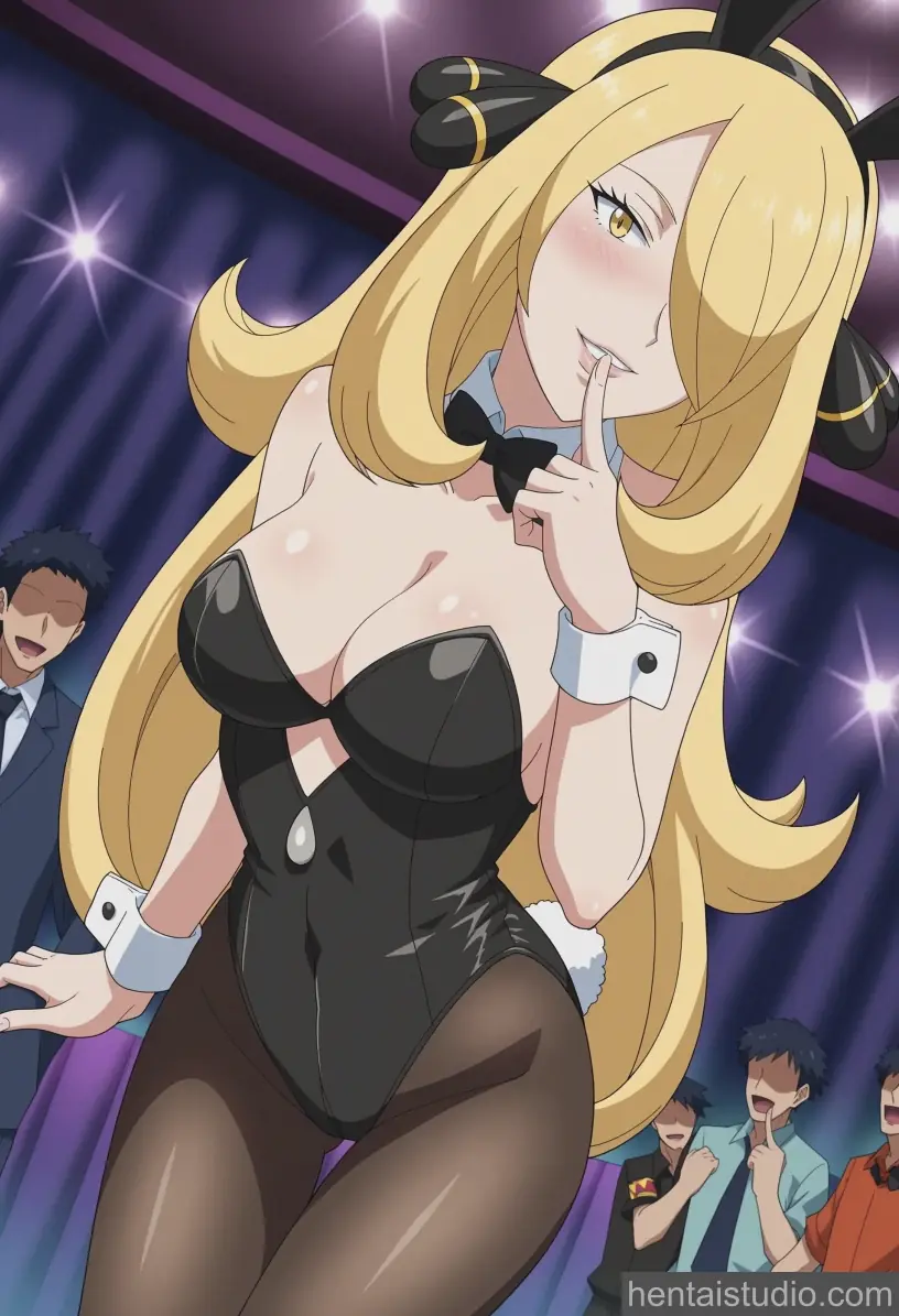 Cynthia from Pokemon hentai art 23 of 65