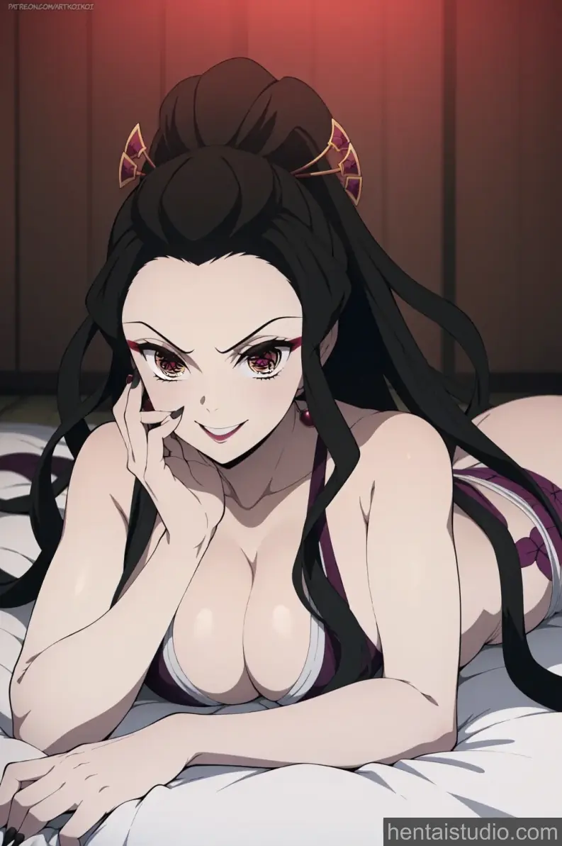 Daki from Demon Slayer hentai art 1 of 31