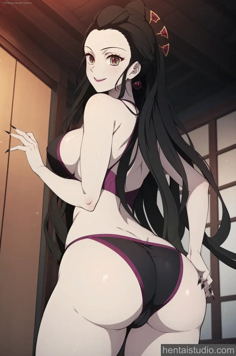Daki from Demon Slayer hentai art 28 of 31