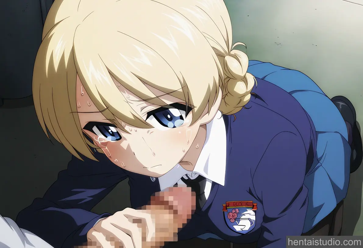 Darjeeling from Girls Und Panzer hentai art 1 of 15