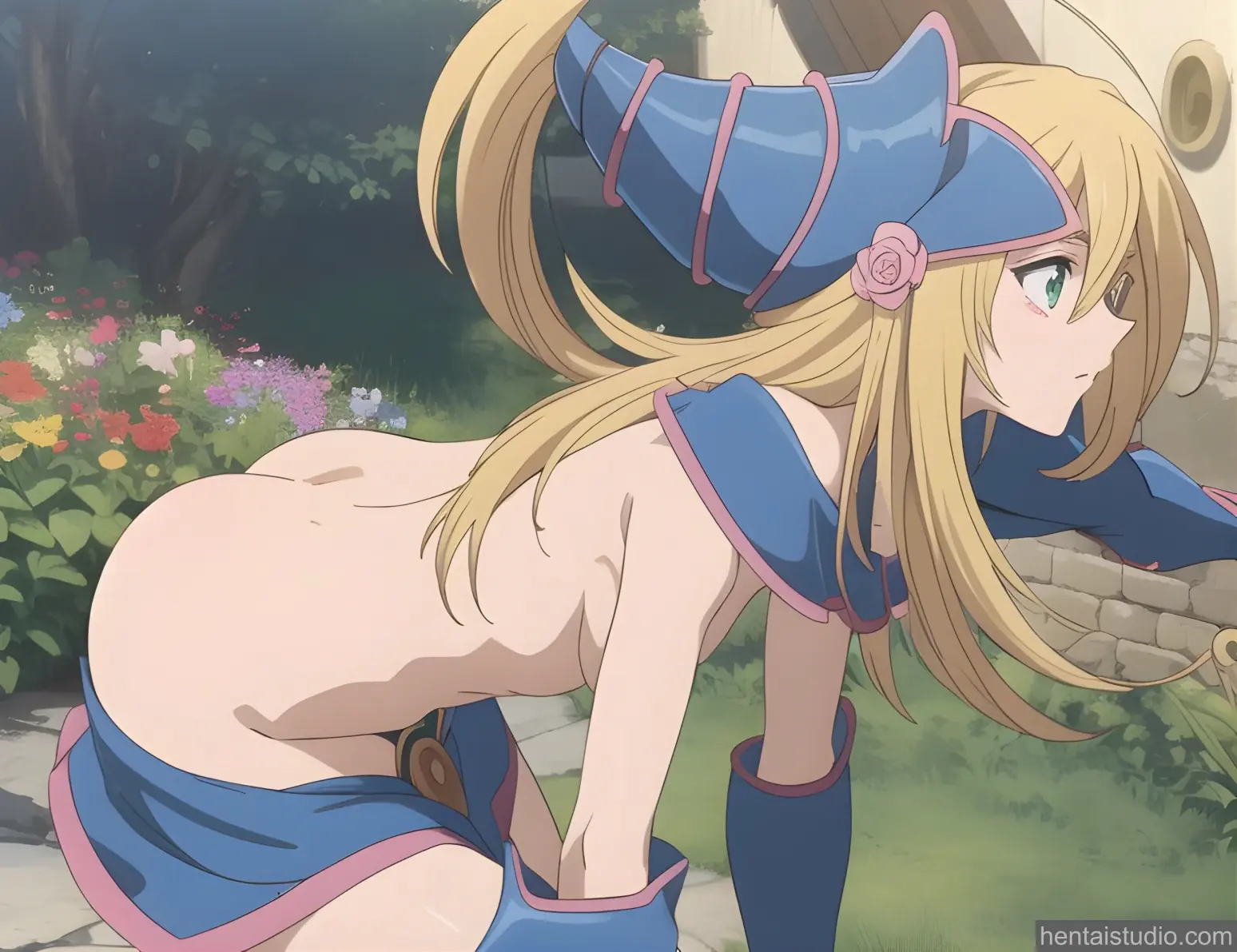 Dark Magician Girl from Yu Gi Oh hentai art 1 of 2