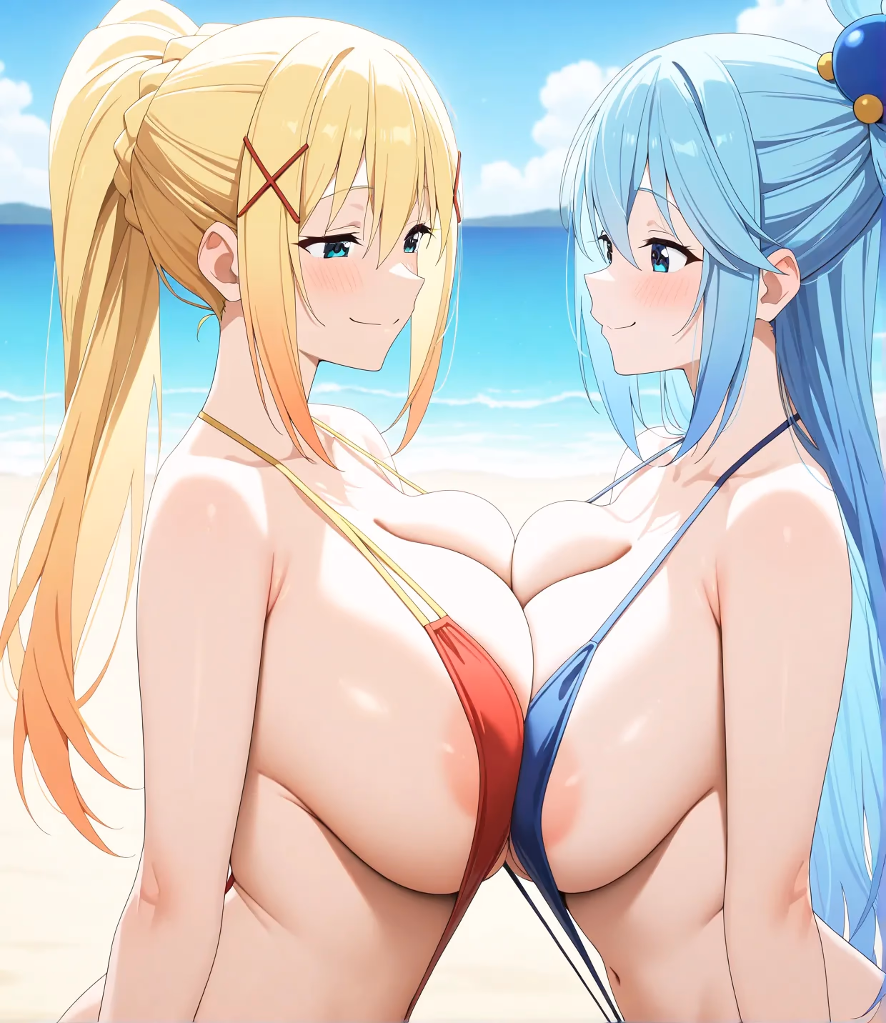 Darkness x Aqua - KonoSuba: God's Blessing on This Wonderful World! (Kono Subarashii Sekai ni Shukufuku wo!) - Hentai Gallery - 14 Images — image 2 of 14