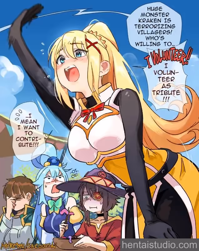 Darkness - KonoSuba: God's Blessing on This Wonderful World! (Kono Subarashii Sekai ni Shukufuku wo!) - Hentai Gallery 2 - 5 Images — image 1 of 5