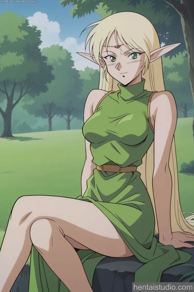 Deedlit from Record Of Lodoss War hentai art 1 of 24