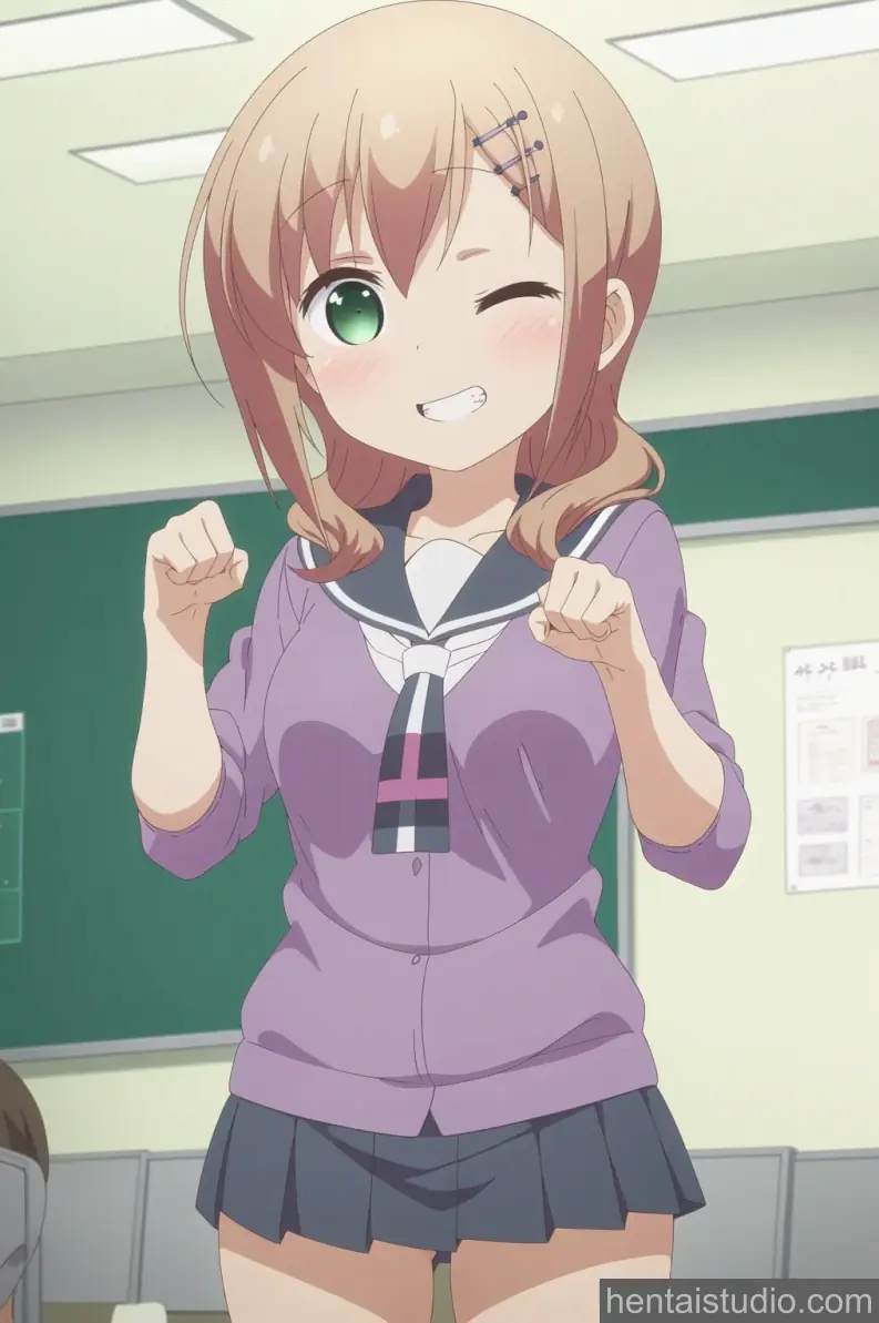 Eiko Tokura from Slow Start hentai art 15 of 36