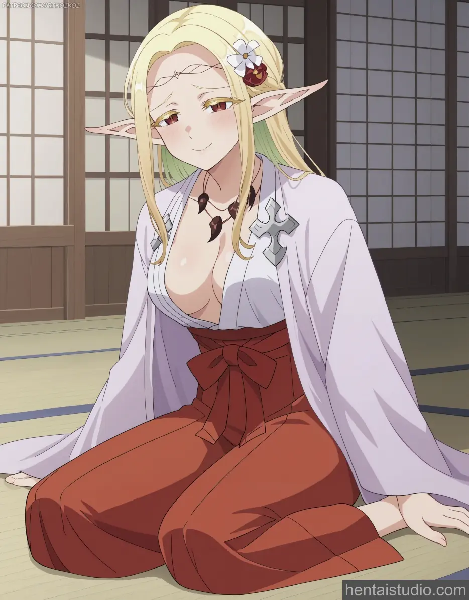 Elda | Otaku Elf – hentai anime character, Elda, Otaku Elf, Edomae Elf, Elf, Blowjob, Creampie, Big Tits