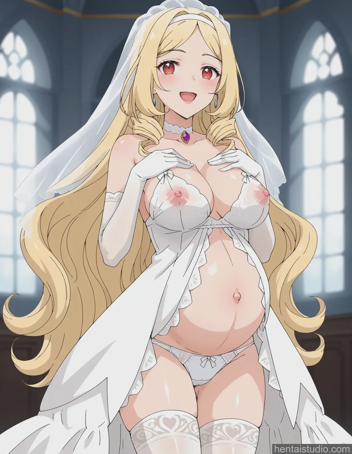 Eleanora Hillrose | Villainess Level 99: I May Be The Hidden Boss But I'm Not The Demon Lord – hentai anime character, Eleanora Hillrose, Villainess Level 99: I May Be The Hidden Boss But I'm Not The Demon Lord, Akuyaku Reijou Level 99 Watashi Wa Ura Boss Desu Ga Maou Dewa Arimasen, Blonde, Big Tits