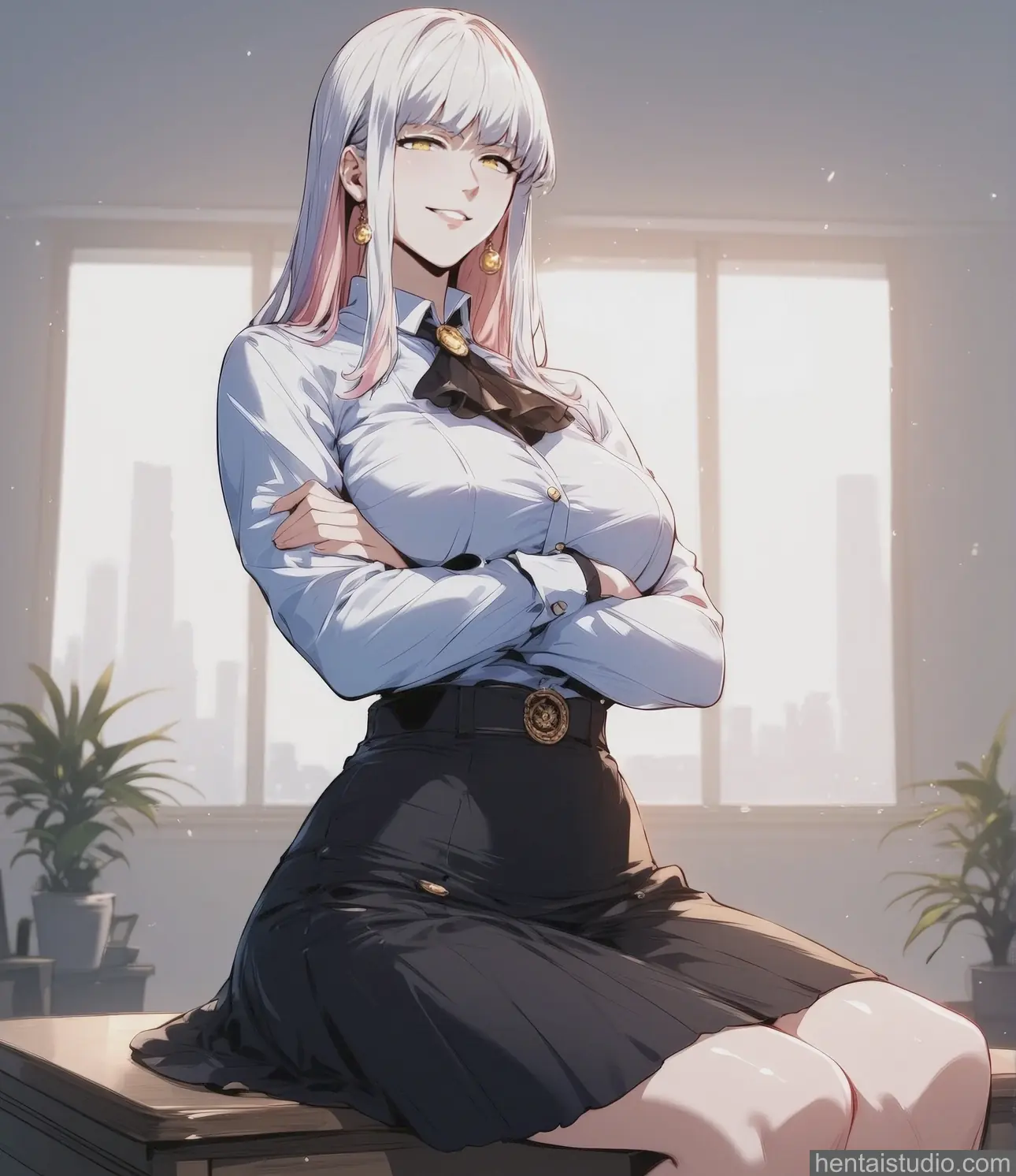 Elisa Willow from The Academy's Undercover Professor hentai art 51 of 64