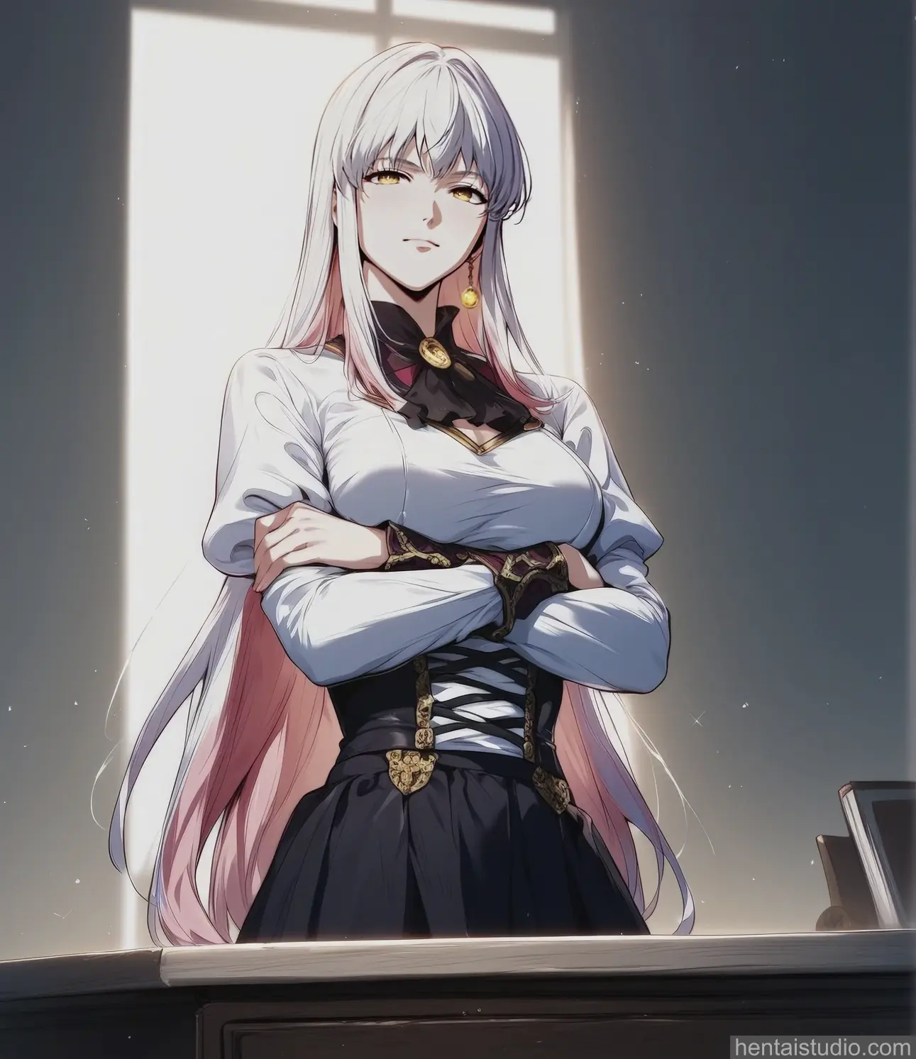 Elisa Willow from The Academy's Undercover Professor hentai art 57 of 64