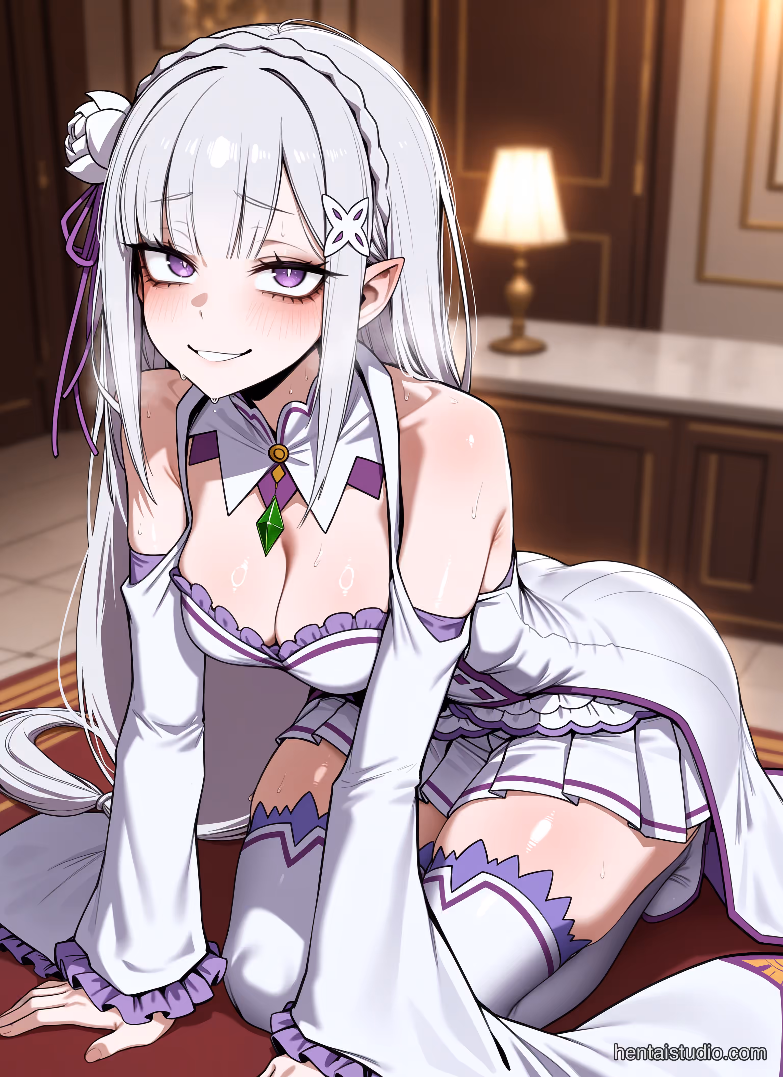 Emilia x Priscilla Barielle x Rem - Re:Zero - Starting Life in Another World (Re:Zero kara Hajimeru Isekai Seikatsu) - Hentai Gallery - 263 Images — image 179 of 263