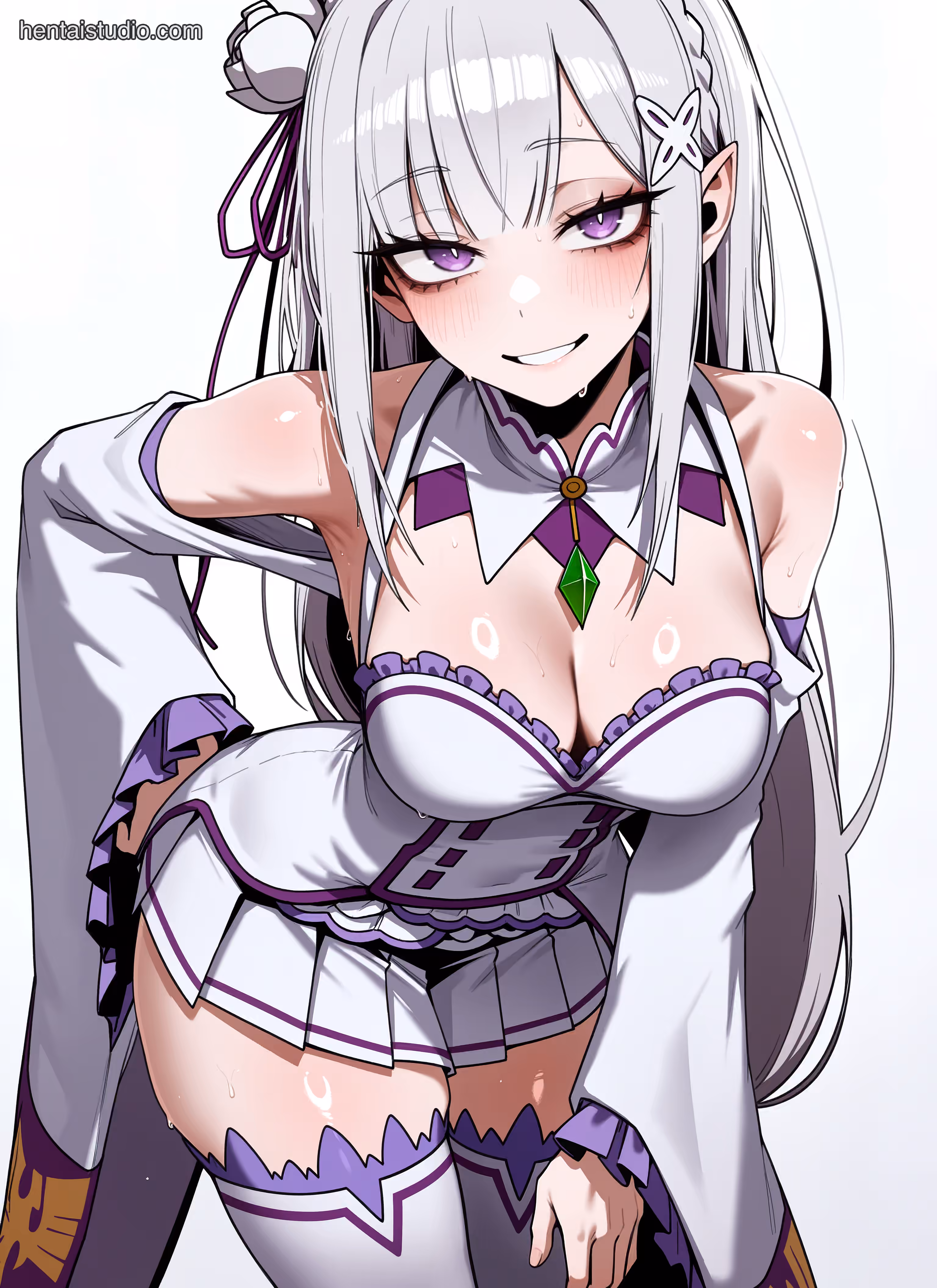 Emilia x Priscilla Barielle x Rem - Re:Zero - Starting Life in Another World (Re:Zero kara Hajimeru Isekai Seikatsu) - Hentai Gallery - 263 Images — image 181 of 263