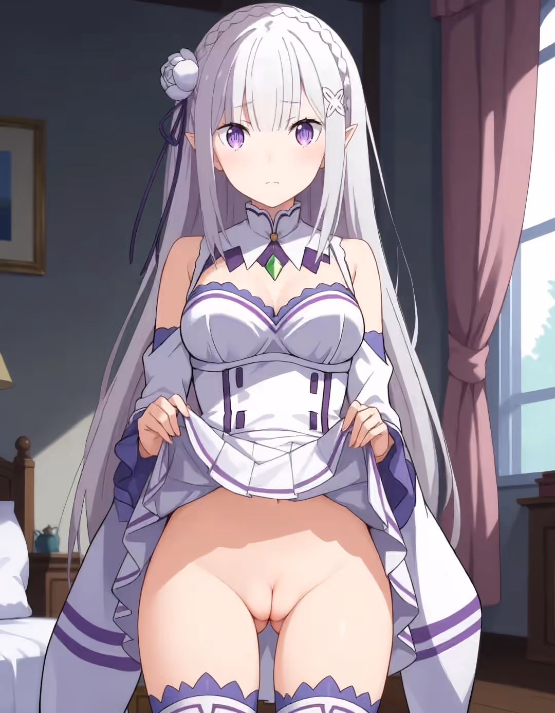 Emilia - Re:Zero - Starting Life in Another World (Re:Zero kara Hajimeru Isekai Seikatsu) - Hentai Gallery 11 - 30 Images — image 1 of 30