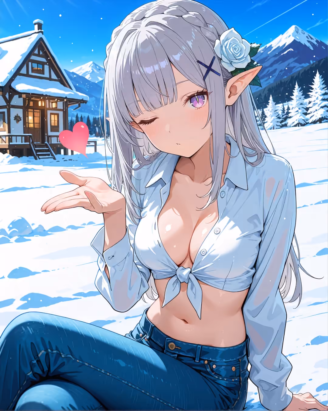 Emilia - Re:Zero - Starting Life in Another World (Re:Zero kara Hajimeru Isekai Seikatsu) - Hentai Gallery 24 - 18 Images — image 2 of 18