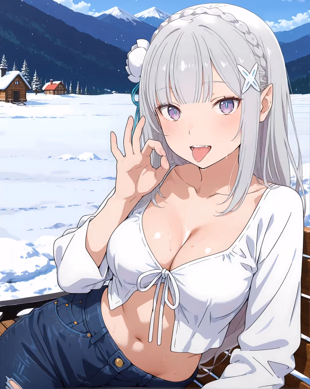 Emilia - Re:Zero - Starting Life in Another World (Re:Zero kara Hajimeru Isekai Seikatsu) - Hentai Gallery 24 - 18 Images — image 3 of 18