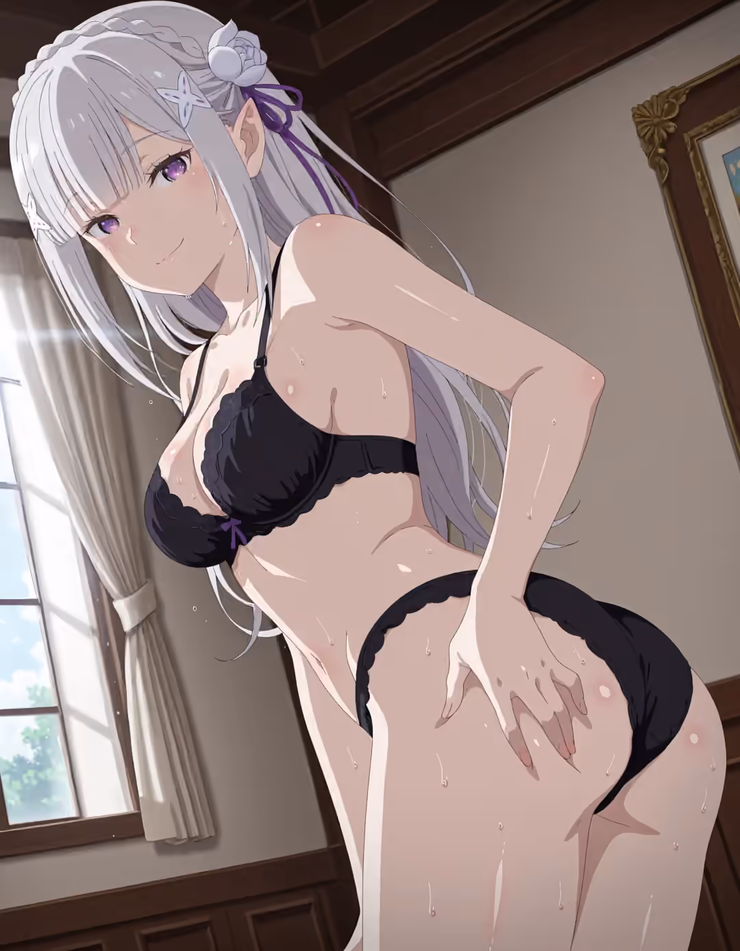 Emilia - Re:Zero - Starting Life in Another World (Re:Zero kara Hajimeru Isekai Seikatsu) - Hentai Gallery 34 - 30 Images — image 2 of 30