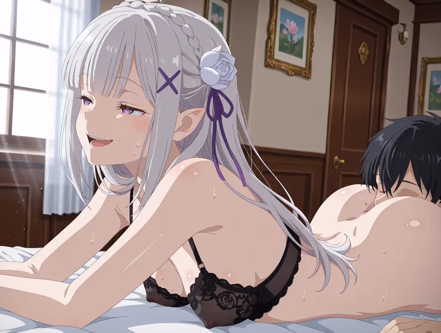 Emilia - Re:Zero - Starting Life in Another World (Re:Zero kara Hajimeru Isekai Seikatsu) - Hentai Gallery 34 - 30 Images — image 8 of 30