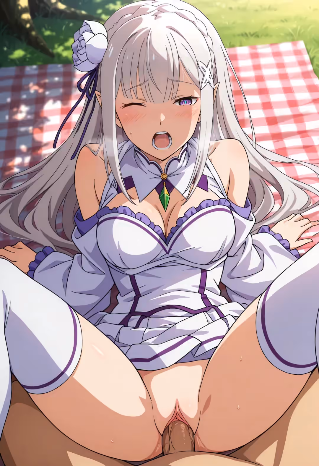 Emilia - Re:Zero - Starting Life in Another World (Re:Zero kara Hajimeru Isekai Seikatsu) - Hentai Gallery 7 - 28 Images — image 2 of 28