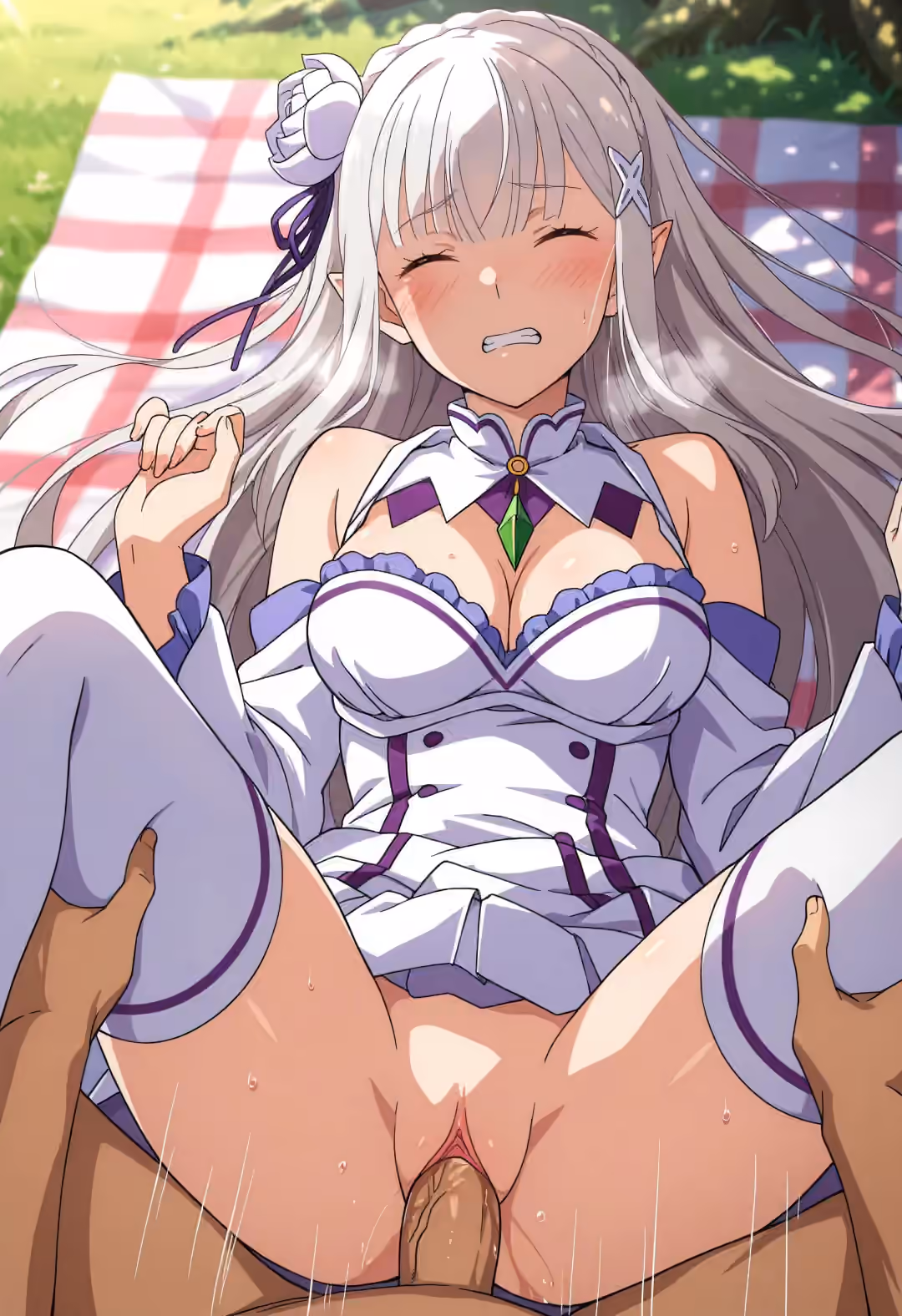 Emilia - Re:Zero - Starting Life in Another World (Re:Zero kara Hajimeru Isekai Seikatsu) - Hentai Gallery 7 - 28 Images — image 3 of 28