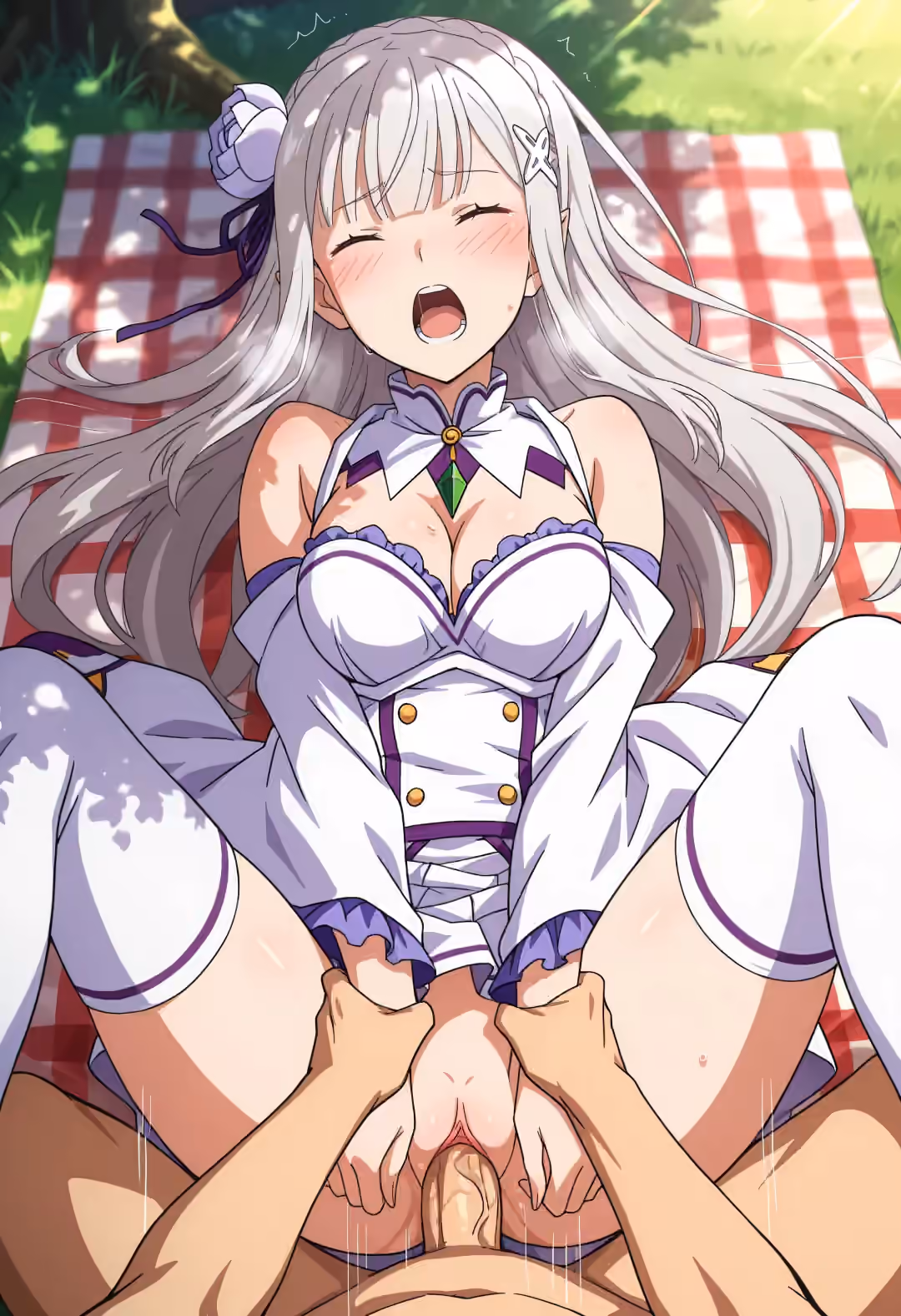 Emilia - Re:Zero - Starting Life in Another World (Re:Zero kara Hajimeru Isekai Seikatsu) - Hentai Gallery 7 - 28 Images — image 4 of 28