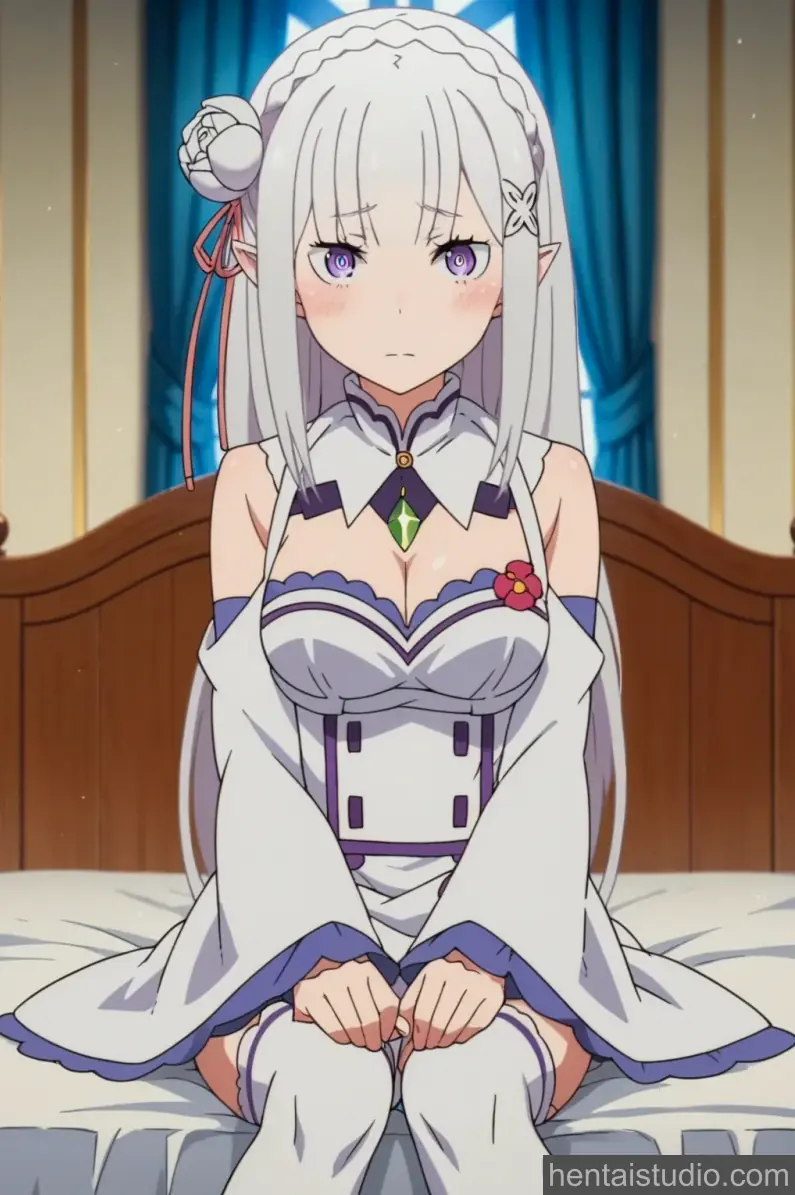 Emilia from Re Zero Starting Life In Another World hentai art 1 of 100